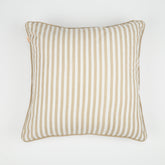 Reversible Solid Voile Beige Medium 45X45 Cm Quilted Machine Cushion Cover