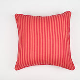 Reversible Solid Voile Pink Medium 45X45 Cm Quilted Machine Cushion Cover