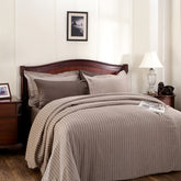 Bliss Reversible Made With Egyptian Cotton Ultra Soft Brown Duvet Cover With Pillow Case