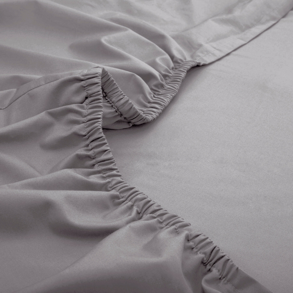 Slumber Plain Easy Care Percale 100% Cotton Wild Dove Fitted Sheet