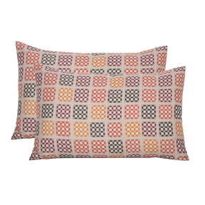 Earth Crust Hand Quilted 2PC Pillow Case Set
