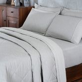 Muted Dot 100% Natural Cotton Filling Summer AC Quilt/Quilted Bed Cover/Comforter Grey