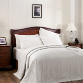 Emmie Made With Egyptian Cotton Ultra Soft White 6PC Duvet Cover Set