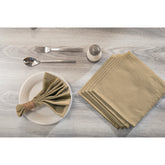 Urbaneer Dylan Solid Green 6PC Napkin Set