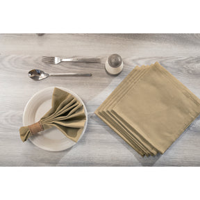 Urbaneer Dylan Solid Green 6PC Napkin Set