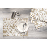 Urbaneer Aldrich Printed Green 6PC Placemat Set