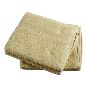 Corded Stripe Border Antimicrobial Antifungal Super Absorbent & Soft CowslipTowel Set
