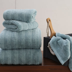 Casper Antimicrobial Antifungal Super Absorbent & Lofty Nile Blue Towel Set