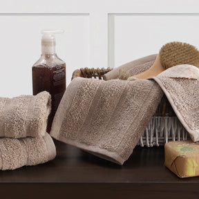 Casper Antimicrobial Antifungal Super Absorbent & Lofty Simply Taupe Towel Set
