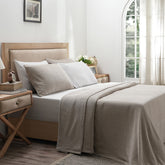 Blaize 100% Cotton Solid Weave Grey  Bed Cover