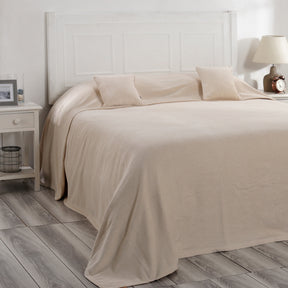 Jessica 100% Cotton Solid Woven Super Soft Simply Taupe Bed Cover/Blanket