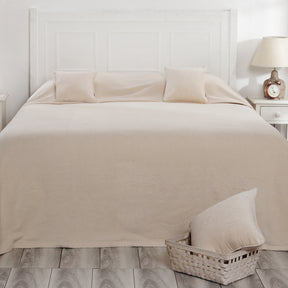 Jessica 100% Cotton Solid Woven Super Soft Simply Taupe Bed Cover/Blanket