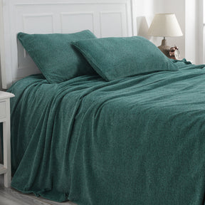 Charlotte Woven Marine Green Bed Cover/Blanket