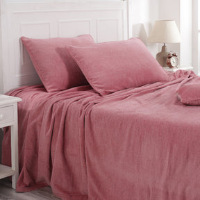 Charlotte Woven Pink Blossom/ Elephant Skin Bed Cover/Blanket