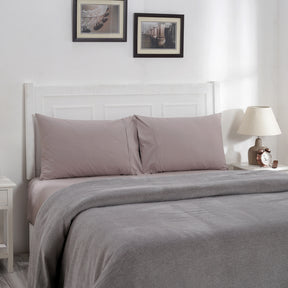 Charlotte Woven Silver/ Elephant Skin Bed Cover/Blanket