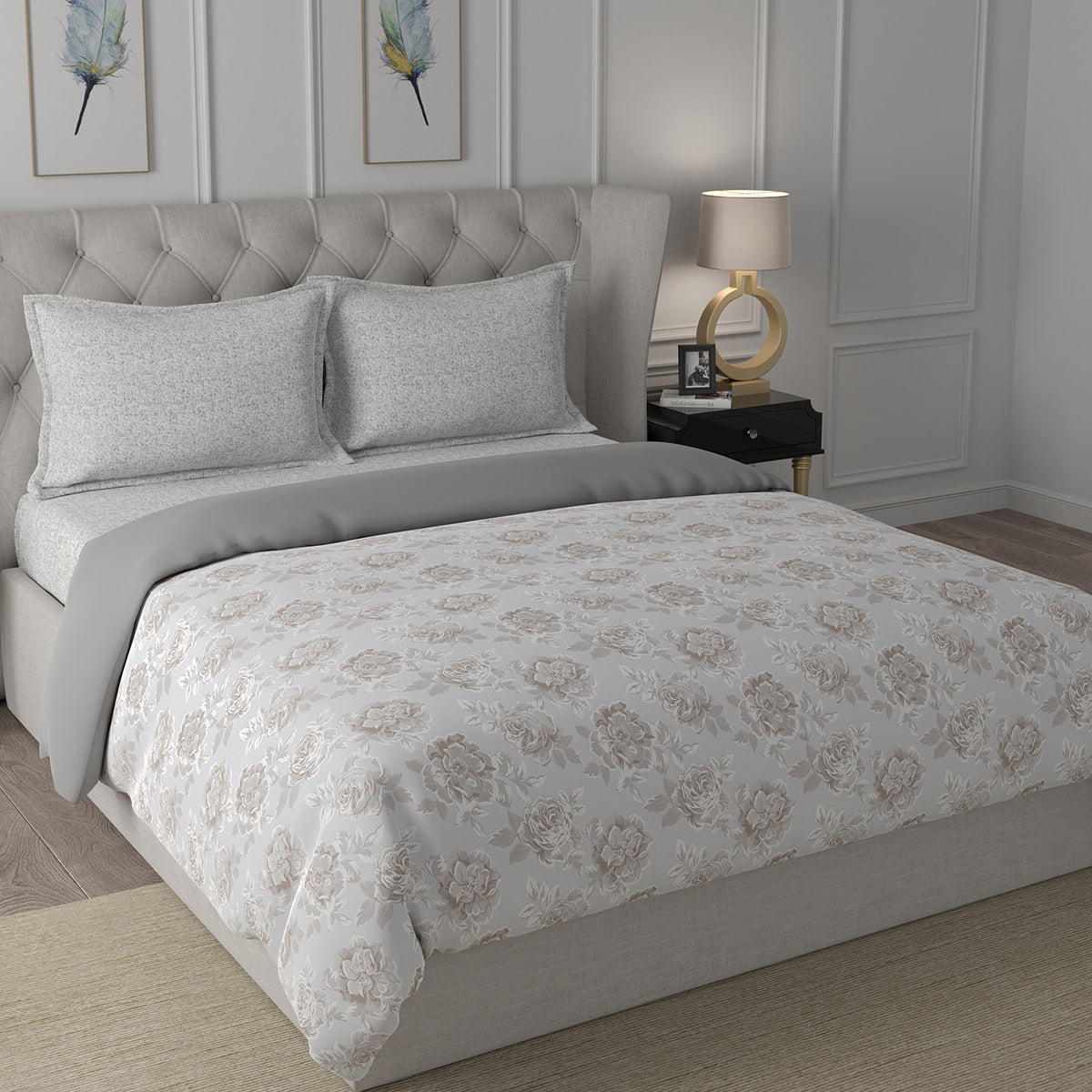 Backyard Patio Silvie Beige 4 PC Quilt/Quilted Bed Cover Set