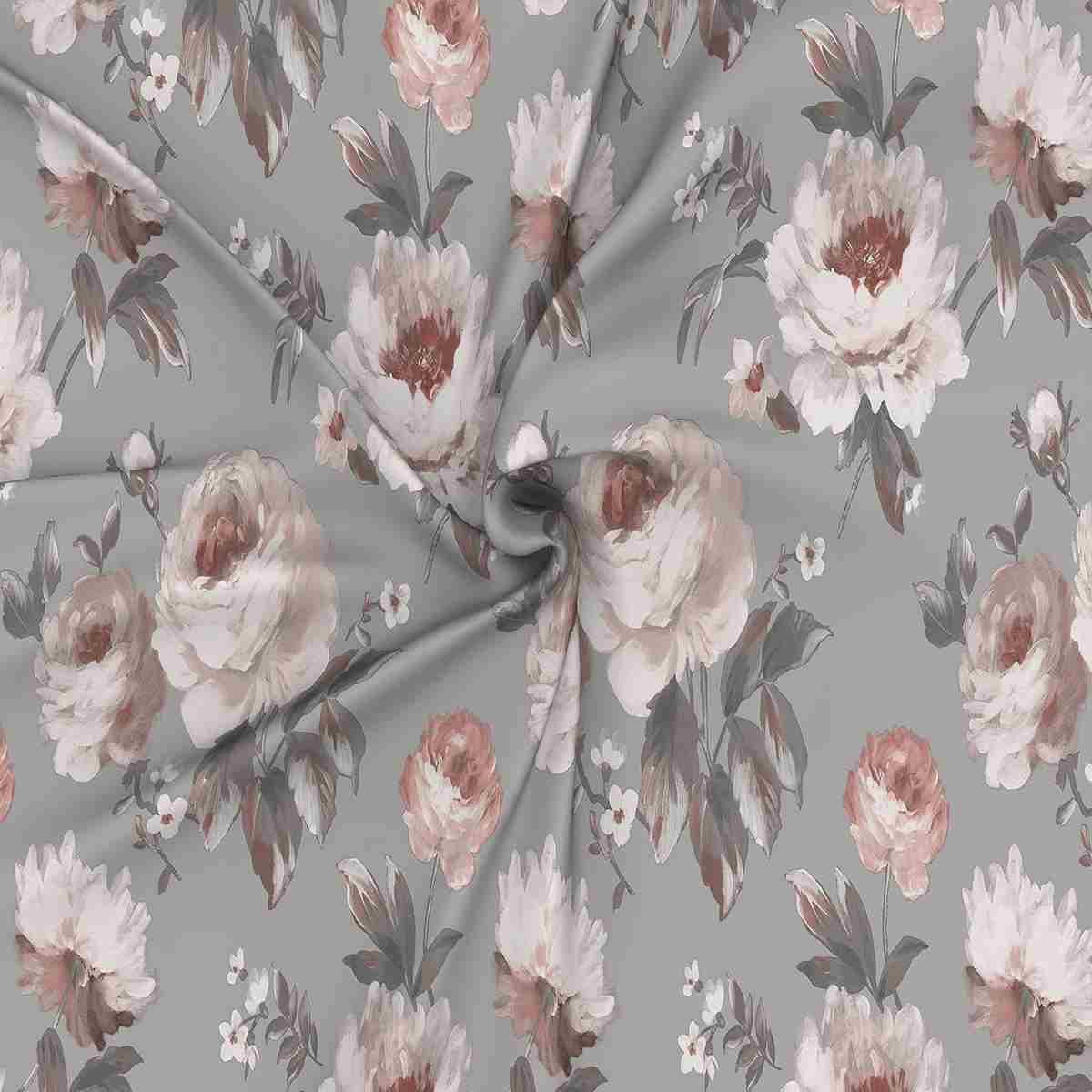 Regency Bouquet Printed 210TC 100 %Cotton Pink Bed Sheet