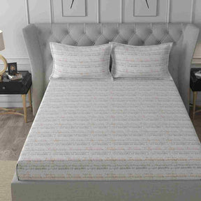 Regency Sprint Printed 144TC 100% Cotton Red Bed Sheet