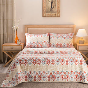 Nouveau Tradition Kaleen Global Red Bed Sheet