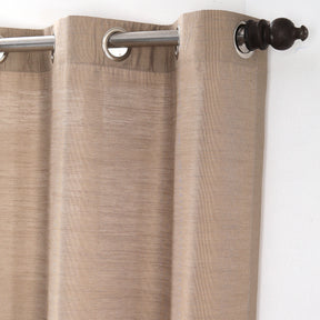 Marly Matt Solid 2PC Red Curtain Set