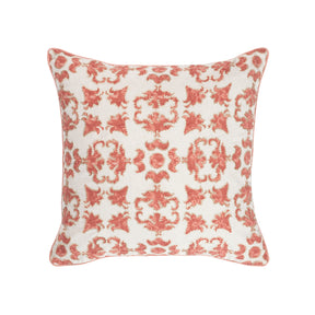Exotic Heritage Classic Folk Embroidered Peach Cushion Cover