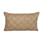 Quatrefoil Embroidery Gold Medium 35x60Cm Embroidery Machine Cushion Cover