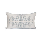 Guilloche Blue Medium 35x60 Cm Embroidery Machine Cushion Cover