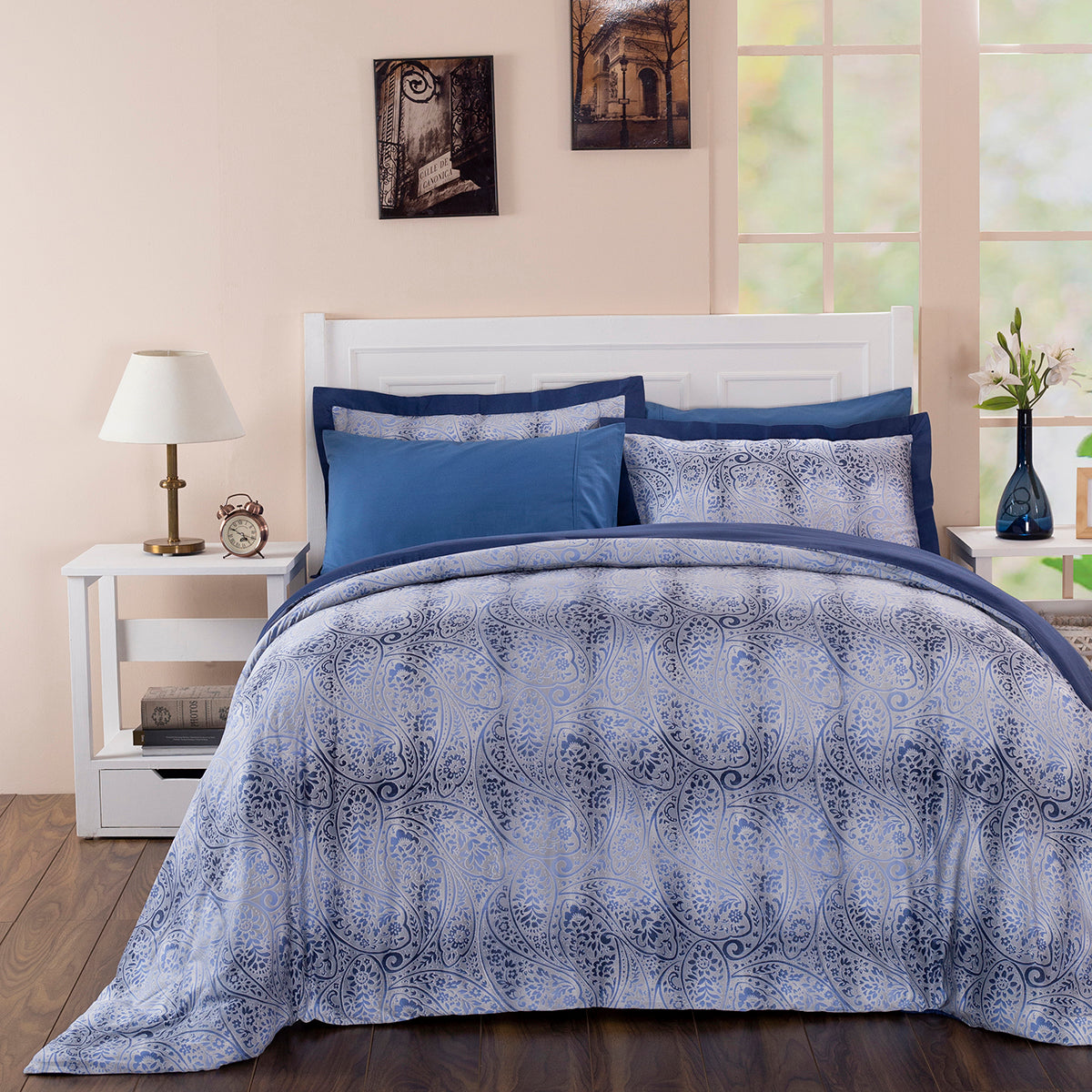 Folklore Transition Ombre Bonanza 100%Cotton Print 2 Pc Single Duvet Cover with Pillow Case