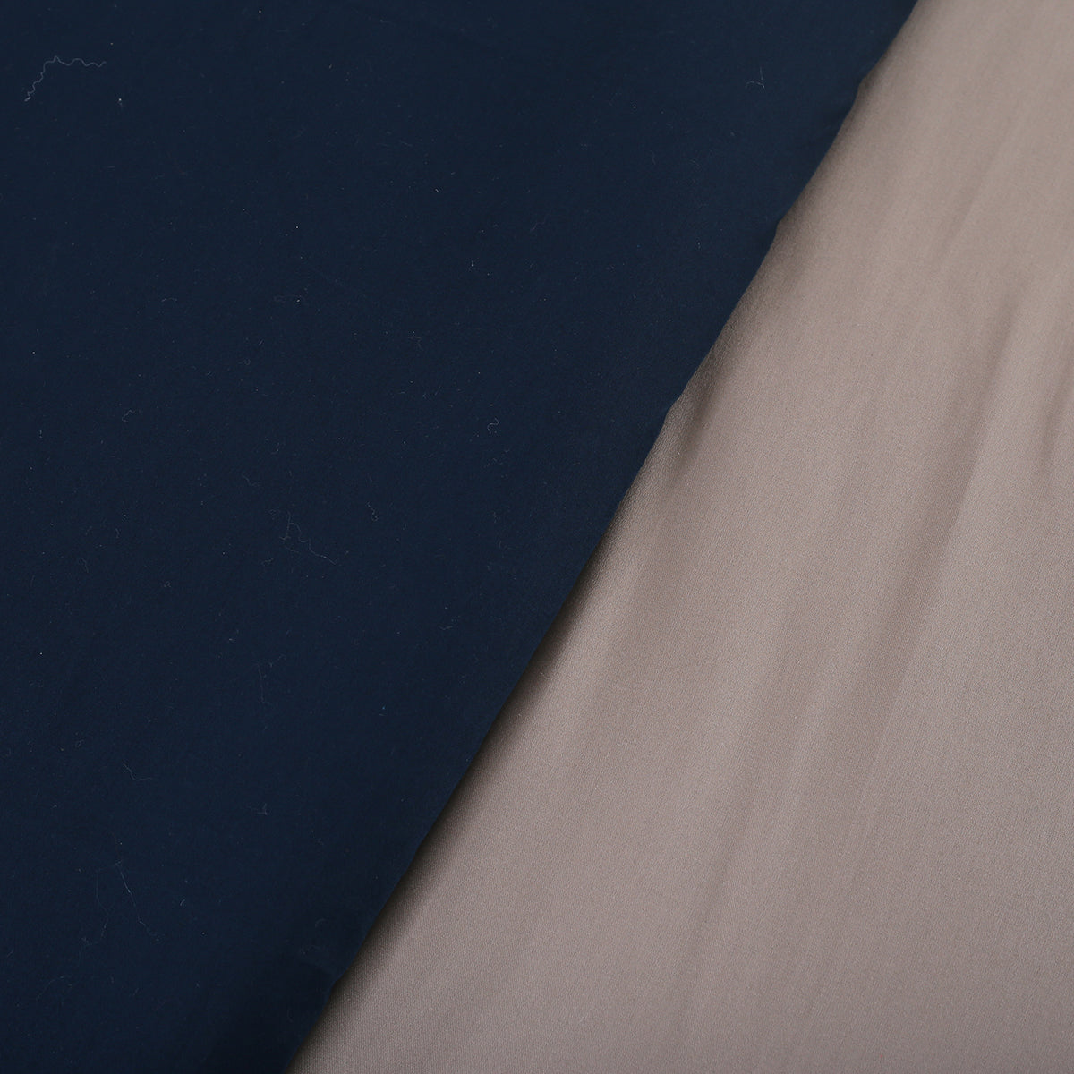 Viola Reversible 100 % Cotton Sateen Indigo/Grey Marble Duvet Cover with Pillow Case