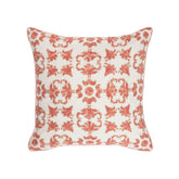 Exotic Heritage Classic Folk Embroidered Peach Cushion Cover