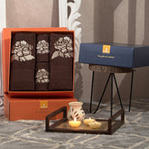 Florent Ultra-Soft And Highly Absorbant Cocoa Brown 5Pc Bath Set