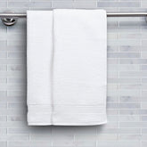 Jeneth Ultra-soft and highly absorbant White Towel Set