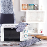 Raw Spikes Black/Grey 2 Pc Oven Mitt