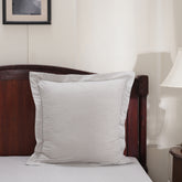 Emmie 100% Natural Egyptian Cotton with Hemm Stitch 2PC Pillow Case Euro Set