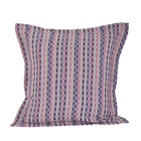 Hues Co-Exist Verve Yarn Dyed Texture Standard Purple 2 PC Pillow Case Euro Set