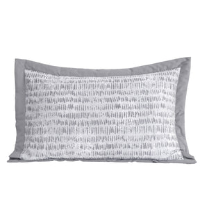 Traversed Line Hand Quilted 2PC Pillow Sham Set