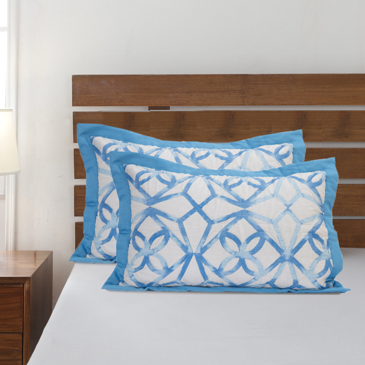 Stained Mosaic Quilted 2PC Pillow Sham Set