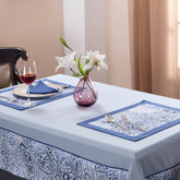Hues Folklore Transition Ombre Bonanza Blue 6 PC Placemat Set