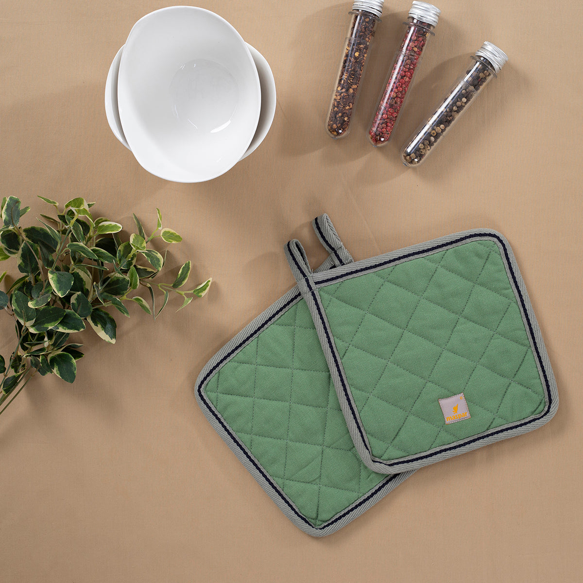 Aspire Green 2 Pc Pot Holder