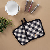 Bigsquared Black 2 Pc Pot Holder