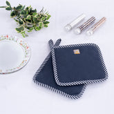 Russel Dark Grey 2 Pc Pot Holder