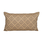 Quatrefoil Embroidery Gold Medium 35x60Cm Embroidery Machine Cushion Cover