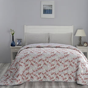 Blossom Couture Floret Winter Quilt/Quilted Bed Cover/Comforter Red