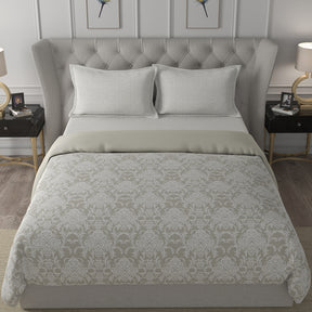 Hermosa Exotic Bouquet Damask Floral Neutral Quilt