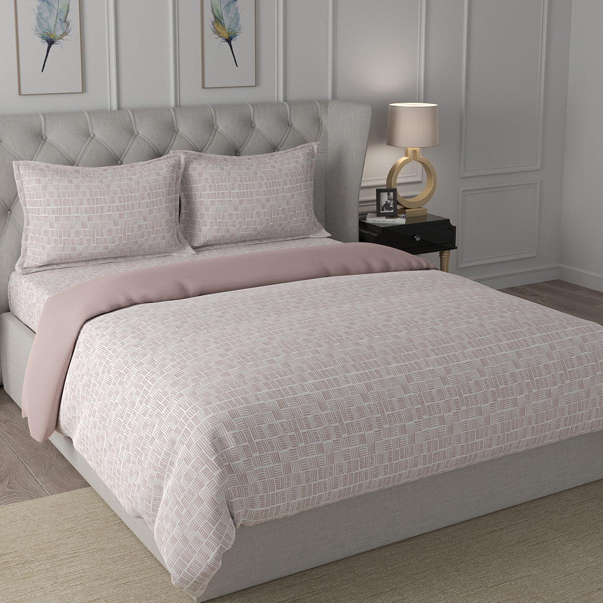 Backyard Patio Orion Summer AC Quilt/Quilted Bed Cover/Comforter Brown