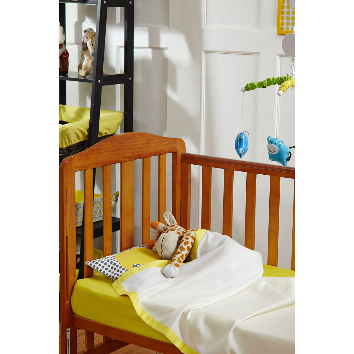 Cotton Satin 100 % Cotton Yellow Sheet Set