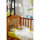 Cotton Satin 100 % Cotton Yellow Sheet Set