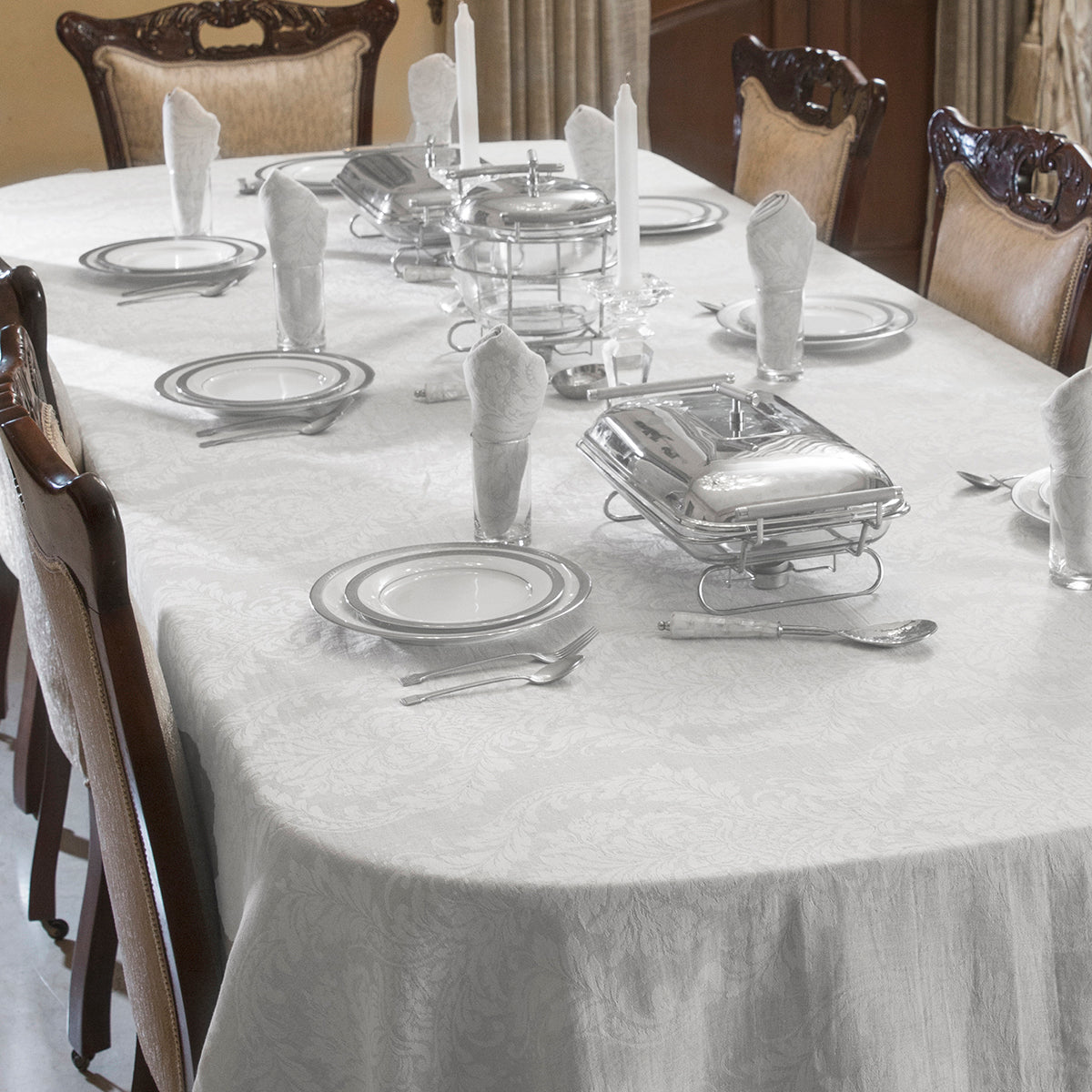 Colette 11PC Table Set White