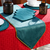 Dazzle Valentino Solid Peacock 5PC Table Set With Box Packaging
