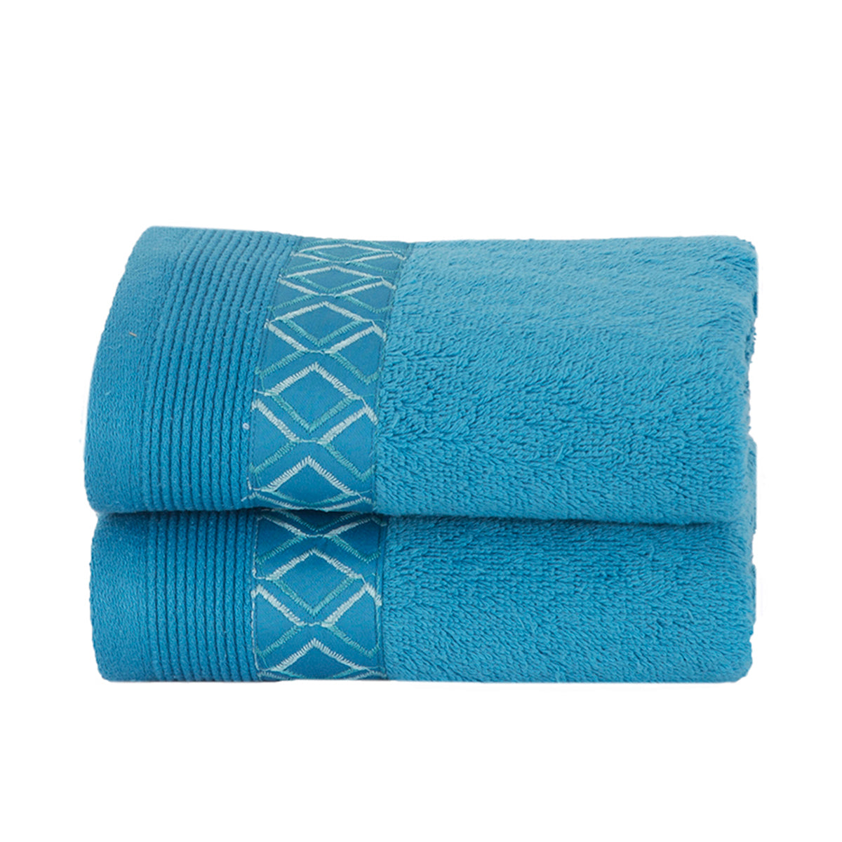 Co-Exist Zest Antimicrobial Antifungal Super Absorbent &amp; Soft Blue Towel Set